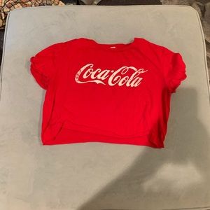 Red coca-cola crop top